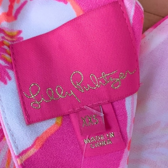 Lilly Pulitzer Alli Prosecco Pink Floral Halter Swing Dress - Picture 14 of 14